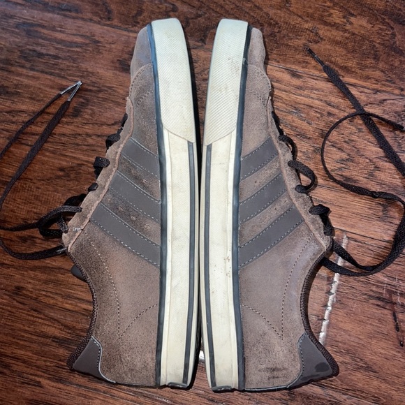 Adidas brown sneakers NEO Label adidas size 8.5 Men’s shoes dress up laced shoe​ - Picture 2 of 12